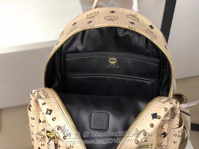 MCM雙肩包 原單 5917小號 夏季新款 純手工定制版 48k鍍金 MCM女後背包  mdmc1115